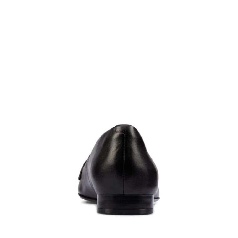 Cuero Negro Clarks Laina Hebilla 15 Cuero Negro