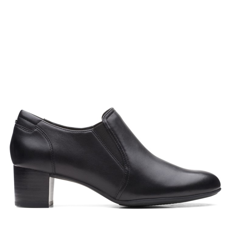 Cuero Negro Clarks Linnae Way Cuero Negro
