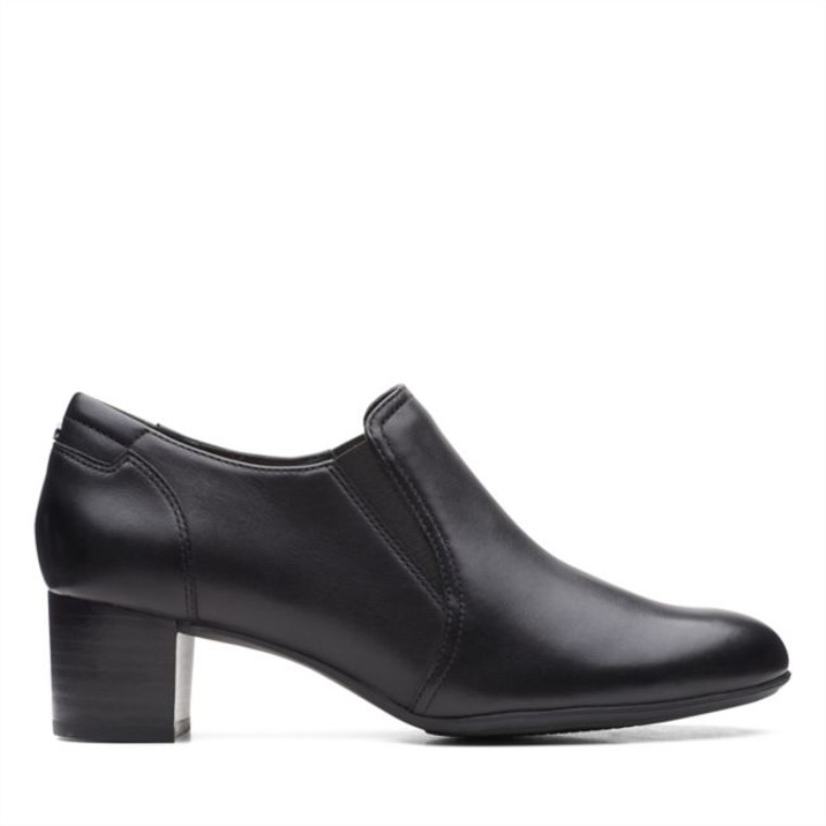 Cuero Negro Clarks Linnae Way Cuero Negro