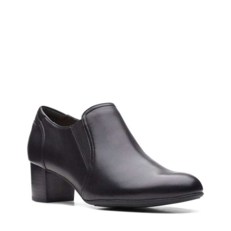 Cuero Negro Clarks Linnae Way Cuero Negro