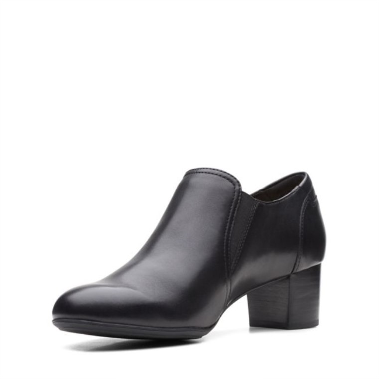 Cuero Negro Clarks Linnae Way Cuero Negro
