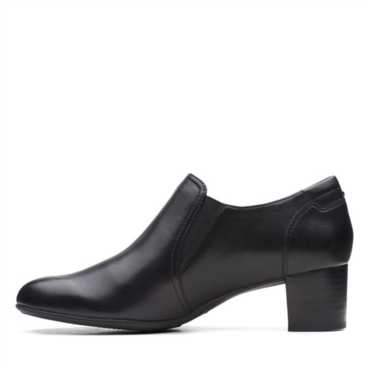 Cuero Negro Clarks Linnae Way Cuero Negro