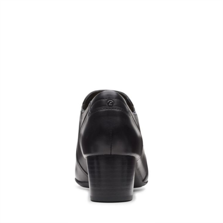 Cuero Negro Clarks Linnae Way Cuero Negro