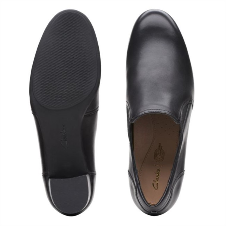 Cuero Negro Clarks Linnae Way Cuero Negro