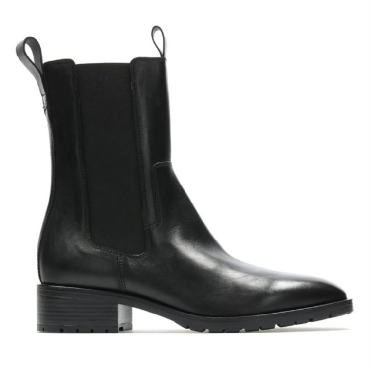 Cuero Negro Top Lydia De Clarks Cuero Negro