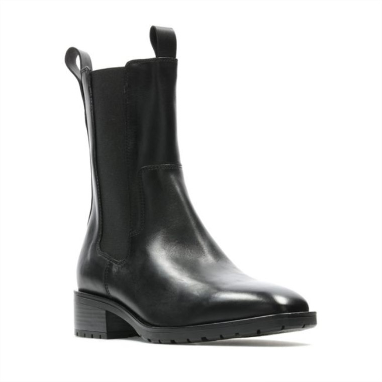 Cuero Negro Top Lydia De Clarks Cuero Negro