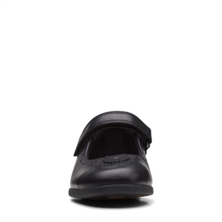 Cuero Negro Clarks Magic Step Bar Niño Cuero Negro