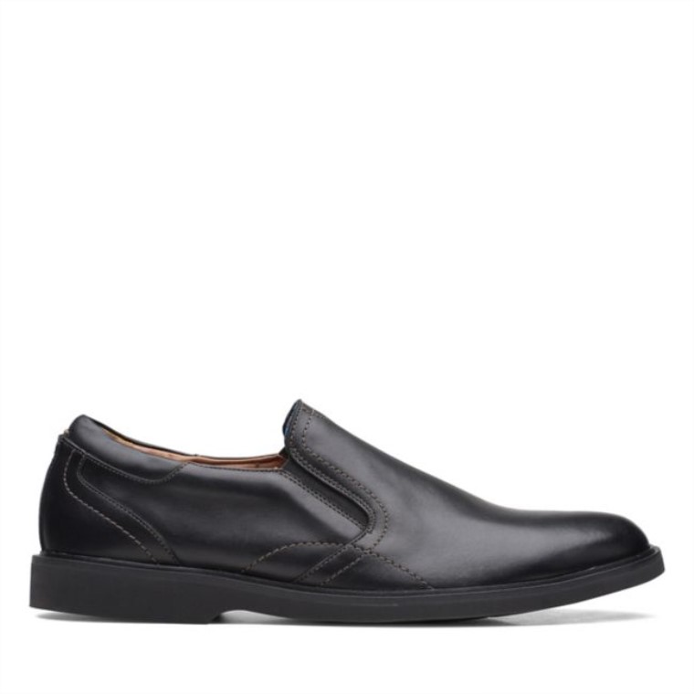 Cuero Negro Clarks Malwood Easy Cuero Negro