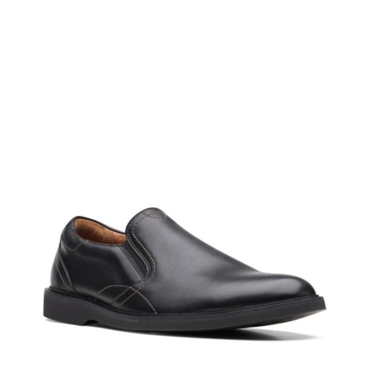 Cuero Negro Clarks Malwood Easy Cuero Negro