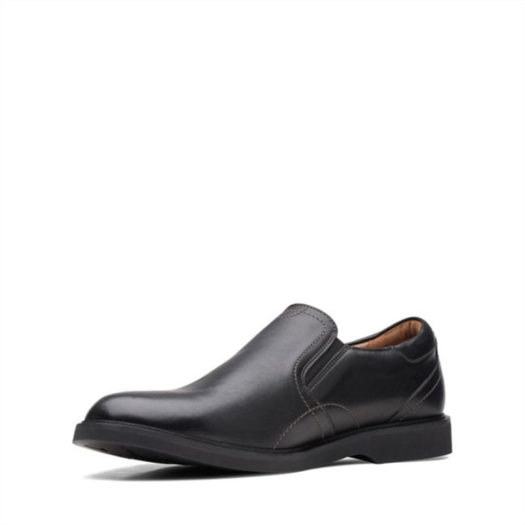 Cuero Negro Clarks Malwood Easy Cuero Negro