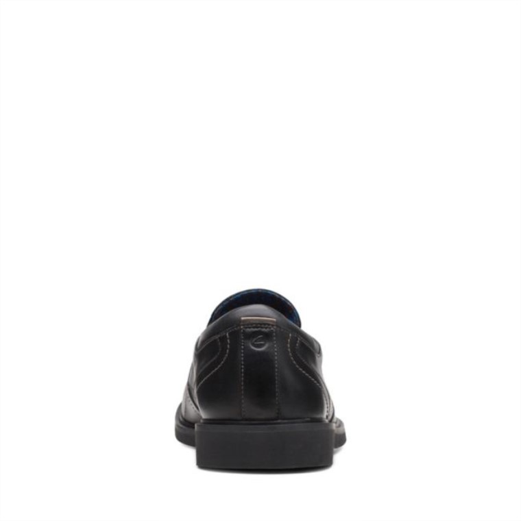 Cuero Negro Clarks Malwood Easy Cuero Negro