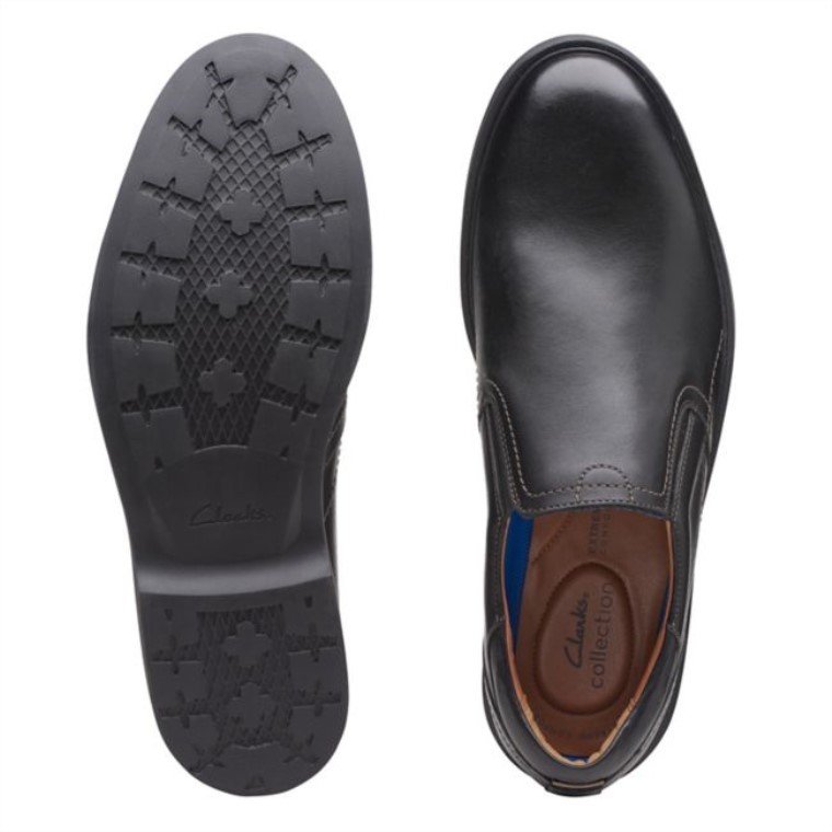 Cuero Negro Clarks Malwood Easy Cuero Negro