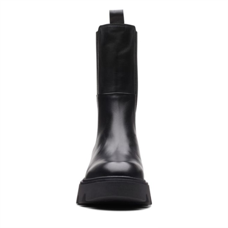 Cuero Negro Clarks Motivo 20 Top Cuero Negro