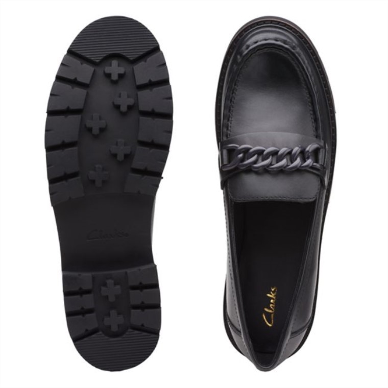 Cuero Negro Clarks Orianna Edge Cuero Negro