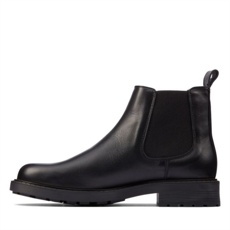 Cuero Negro Clarks Orinoco2 Carril Cuero Negro