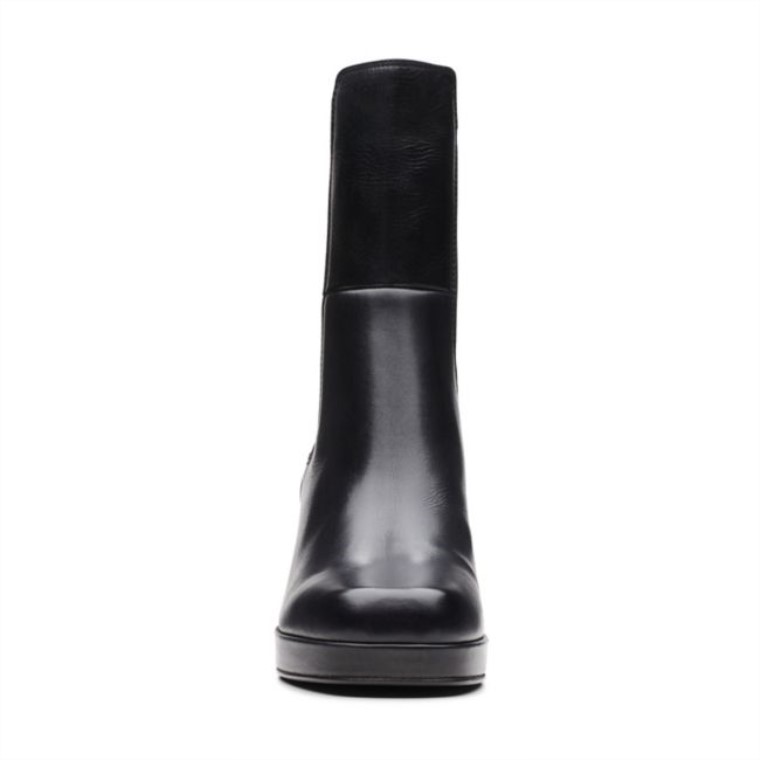 Cuero Negro Clarks Pique Up Cuero Negro