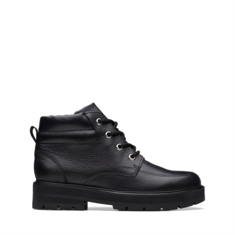 Cuero Negro Clarks Prague Zip Old Cuero Negro