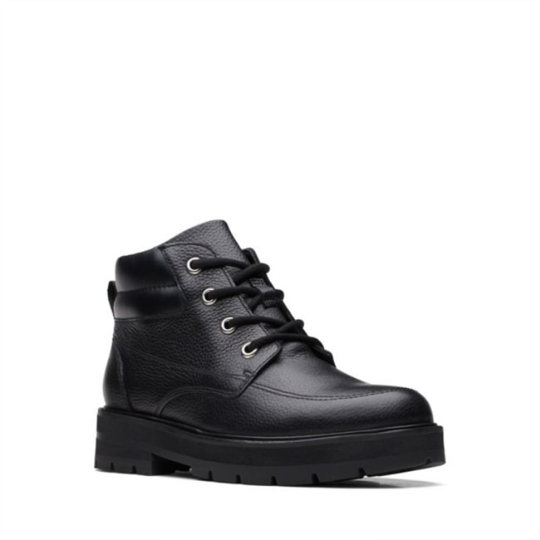 Cuero Negro Clarks Prague Zip Old Cuero Negro
