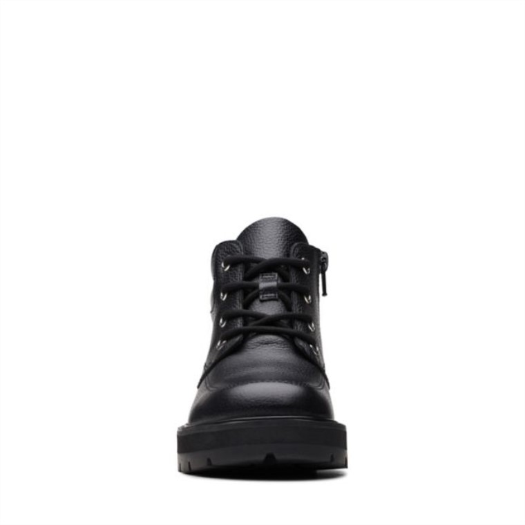 Cuero Negro Clarks Prague Zip Old Cuero Negro