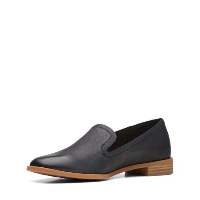 Cuero Negro Clarks Pure Hall Cuero Negro