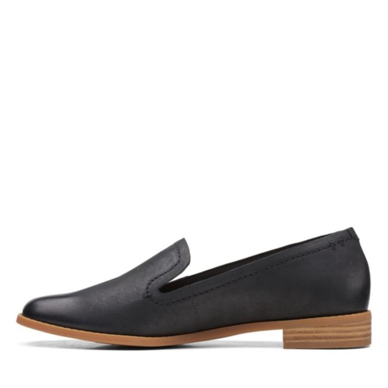 Cuero Negro Clarks Pure Hall Cuero Negro