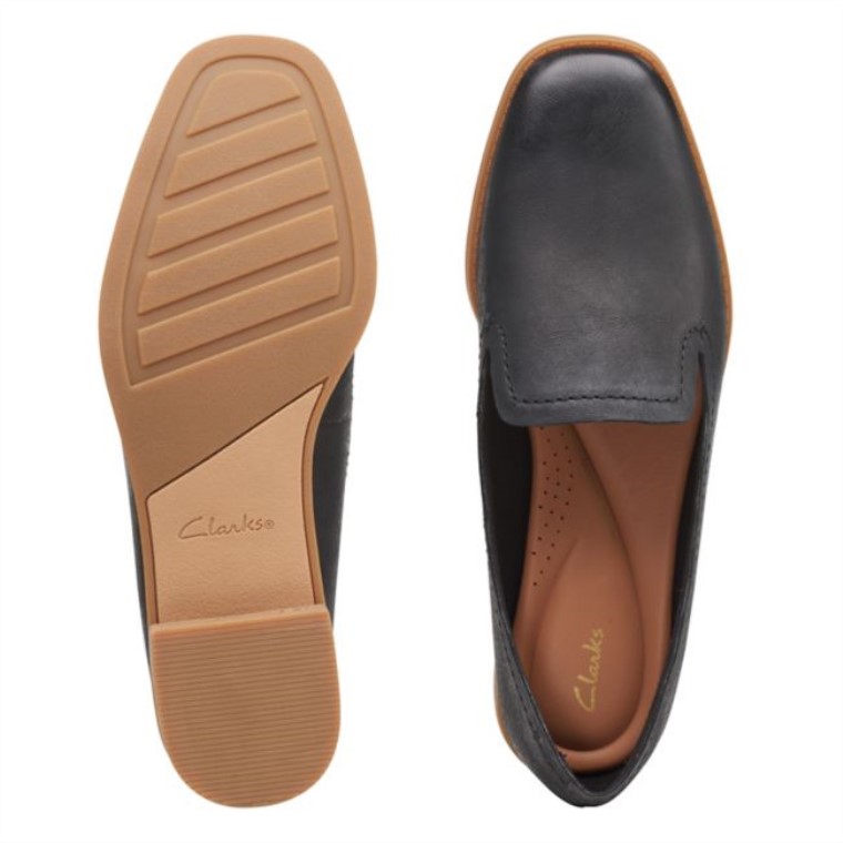 Cuero Negro Clarks Pure Hall Cuero Negro