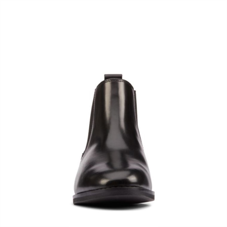 Cuero Negro Clarks Ria Chelsea Cuero Negro