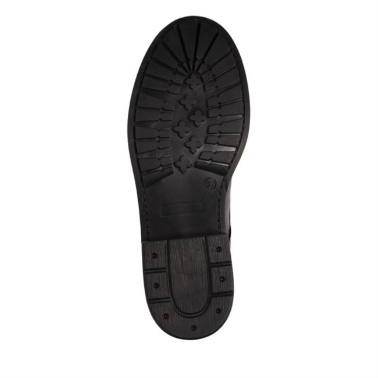 Cuero Negro Clarks Rixle Encaje Cuero Negro