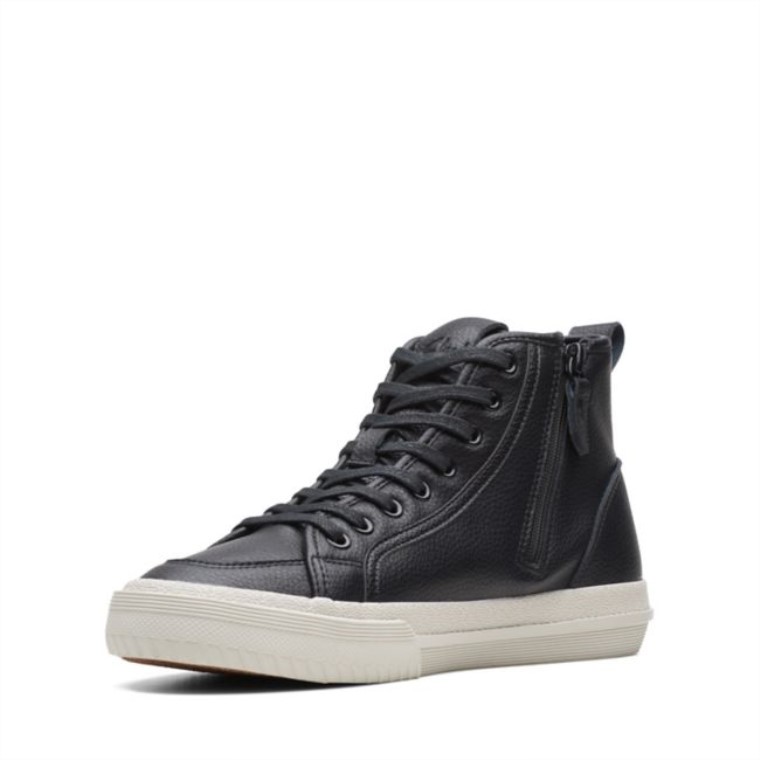 Cuero Negro Clarks Roxby Hola Cuero Negro