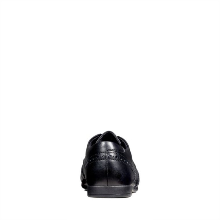Cuero Negro Clarks Scala Encaje Niño Cuero Negro