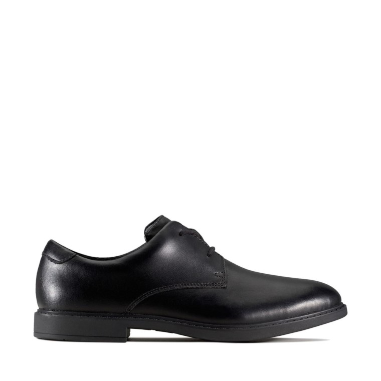 Cuero Negro Clarks Scala Loop Juvenil Cuero Negro
