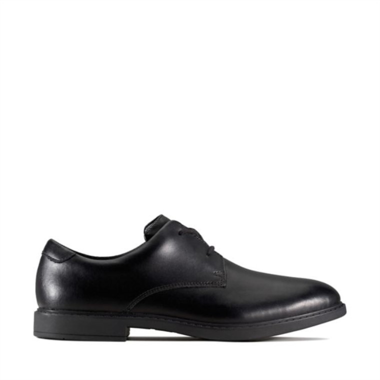 Cuero Negro Clarks Scala Loop Juvenil Cuero Negro