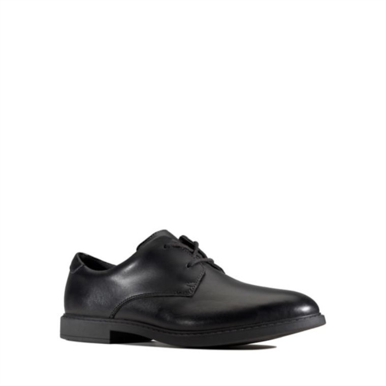 Cuero Negro Clarks Scala Loop Juvenil Cuero Negro