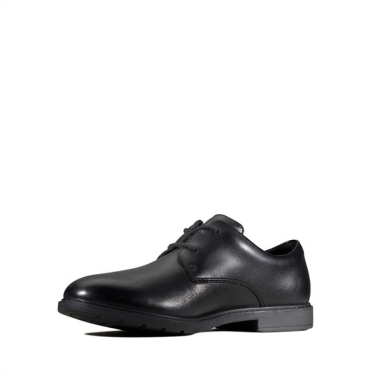 Cuero Negro Clarks Scala Loop Juvenil Cuero Negro