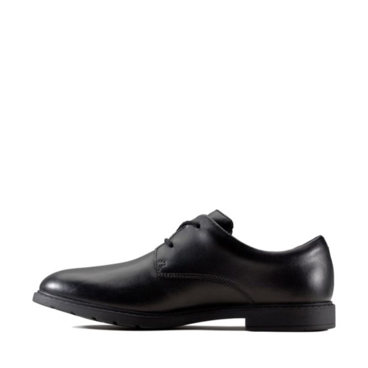 Cuero Negro Clarks Scala Loop Juvenil Cuero Negro