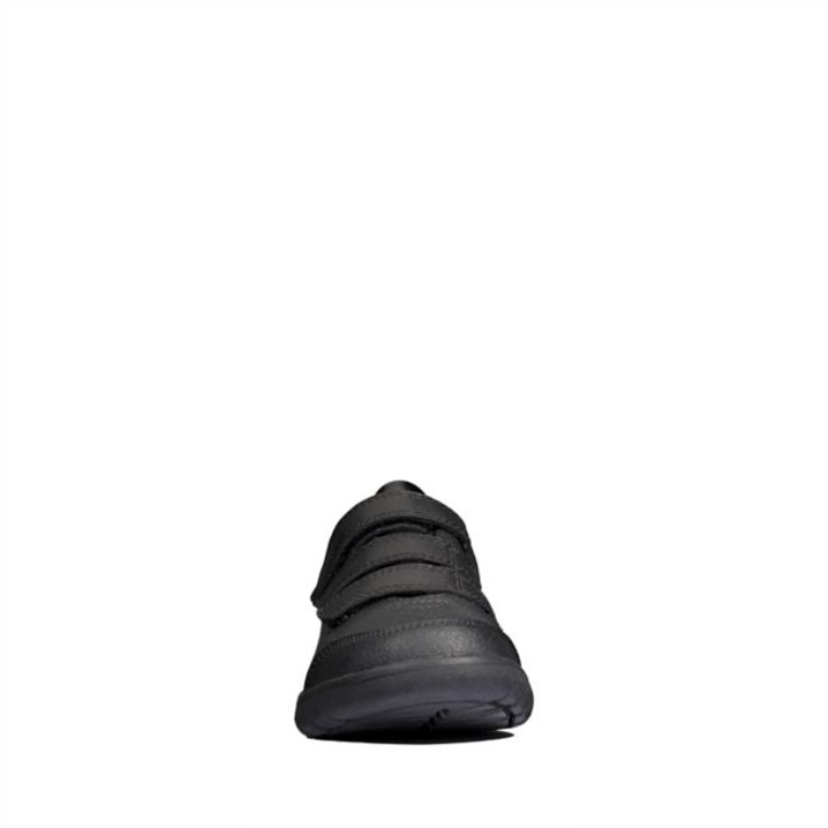 Cuero Negro Clarks Scape Sky Kid Cuero Negro