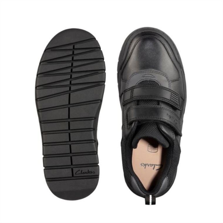 Cuero Negro Scooter Clarks Speed Kid Cuero Negro