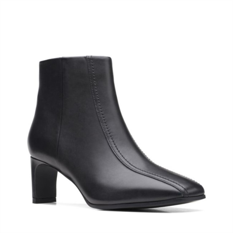 Cuero Negro Top Clarks Seren 55 Cuero Negro