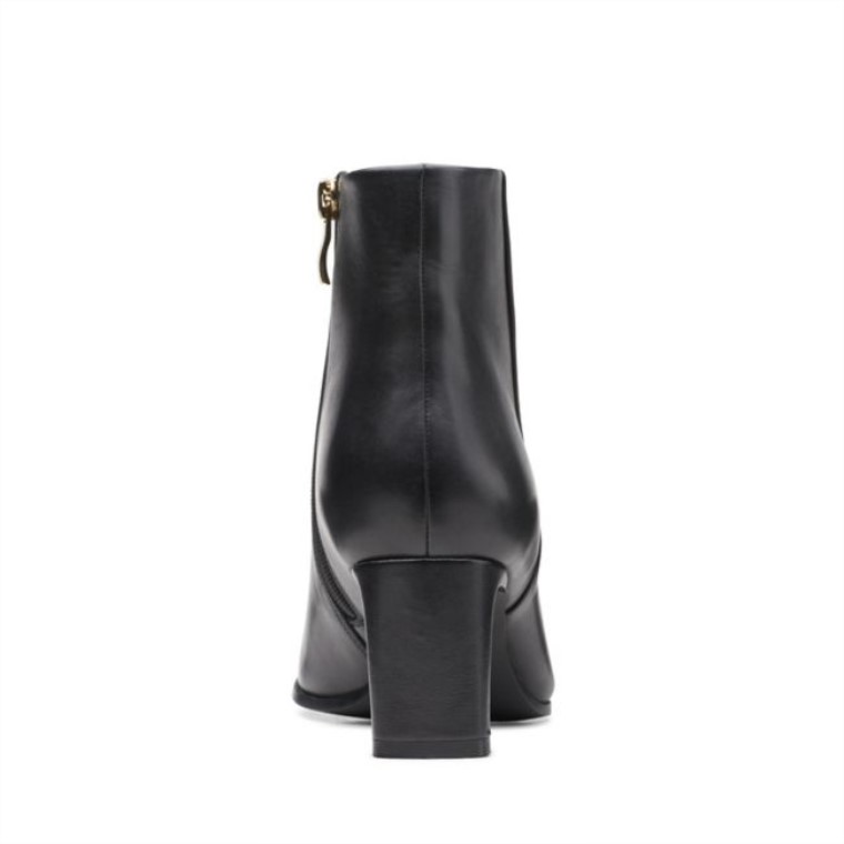 Cuero Negro Top Clarks Seren 55 Cuero Negro