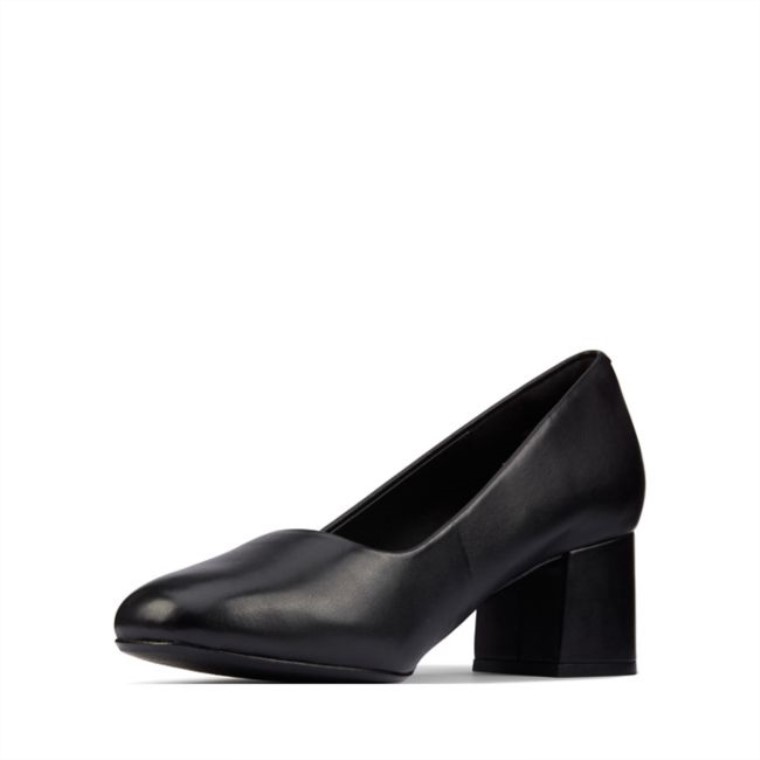Cuero Negro Clarks Sheer 55 Corte Cuero Negro