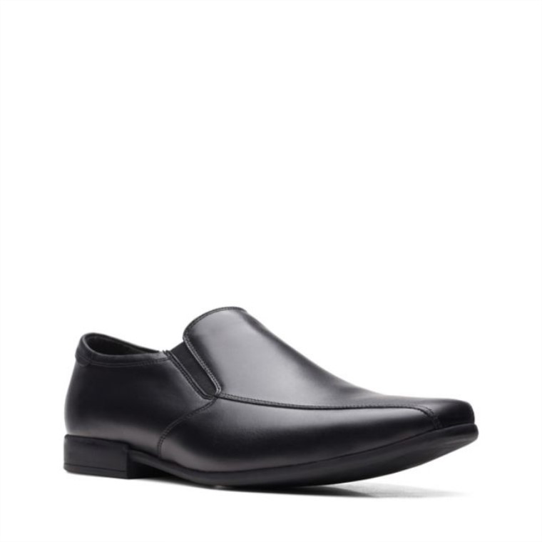 Cuero Negro Clarks Sidton Edge Cuero Negro