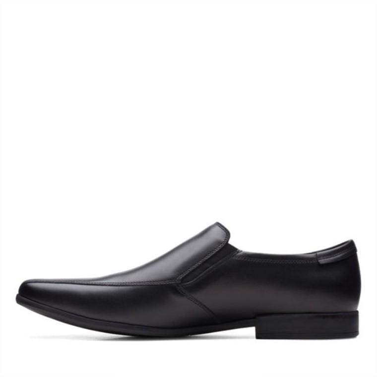 Cuero Negro Clarks Sidton Edge Cuero Negro