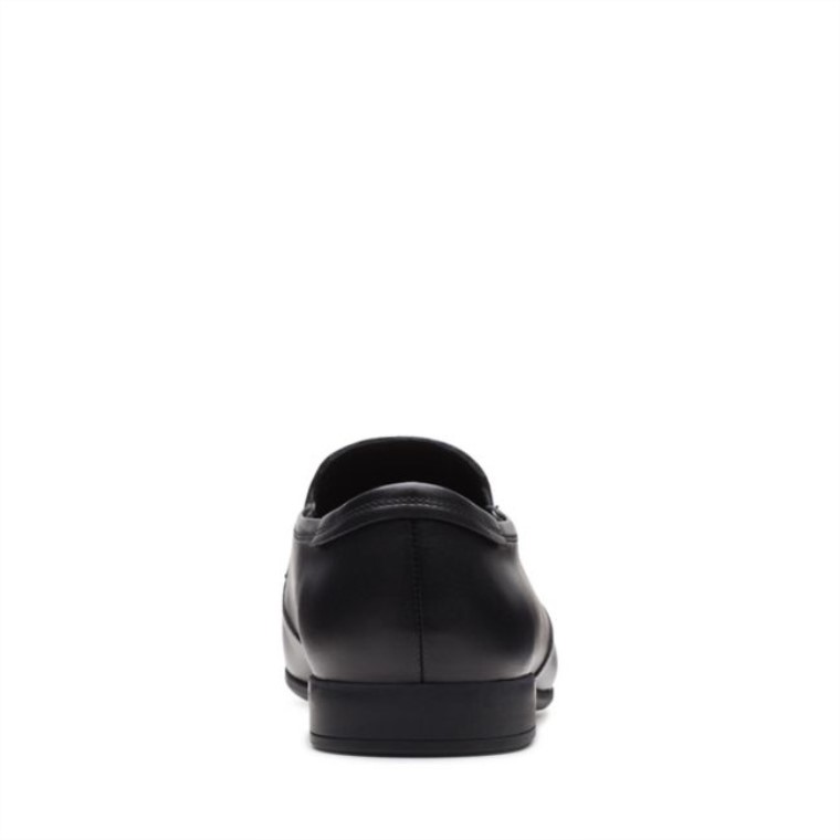 Cuero Negro Clarks Sidton Edge Cuero Negro