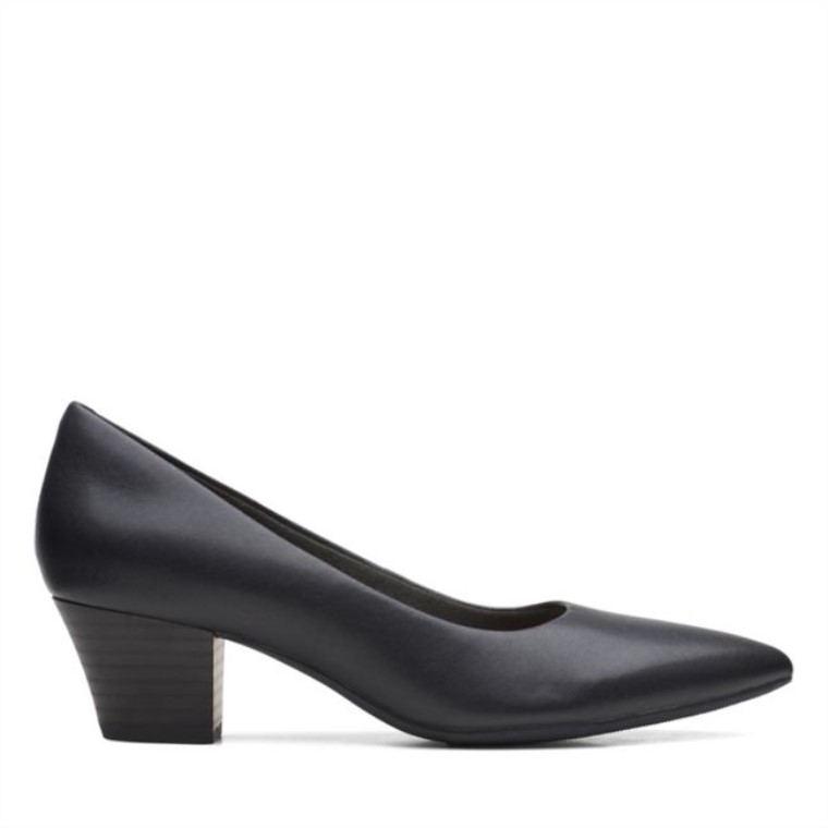 Cuero Negro Clarks Teresa Step Cuero Negro