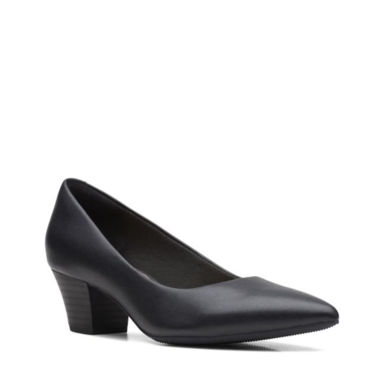 Cuero Negro Clarks Teresa Step Cuero Negro