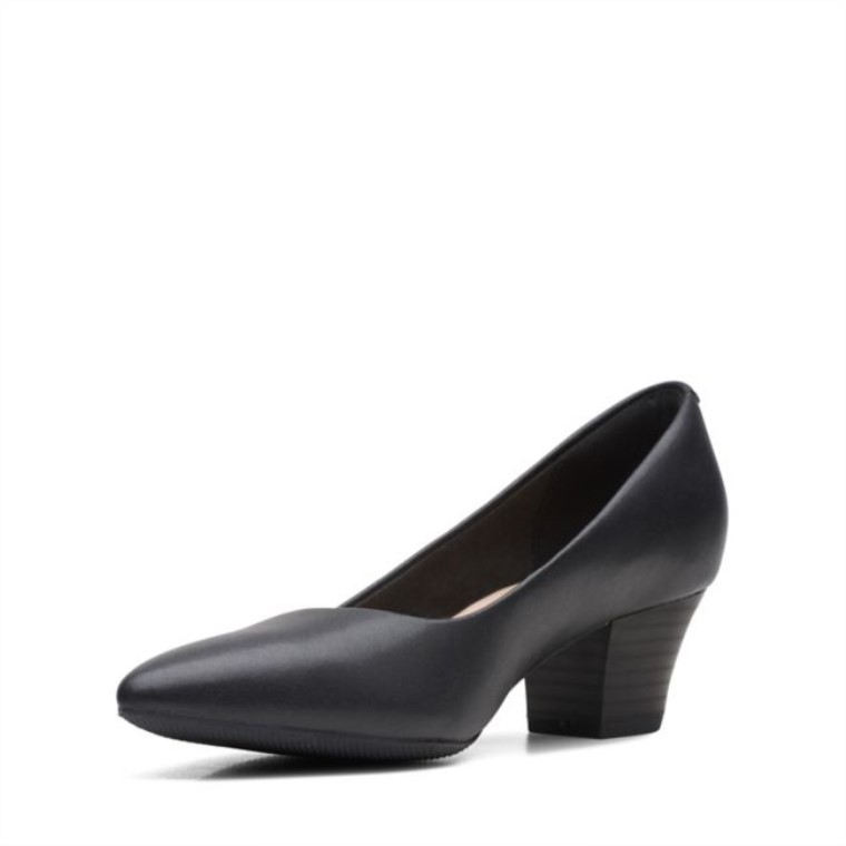 Cuero Negro Clarks Teresa Step Cuero Negro
