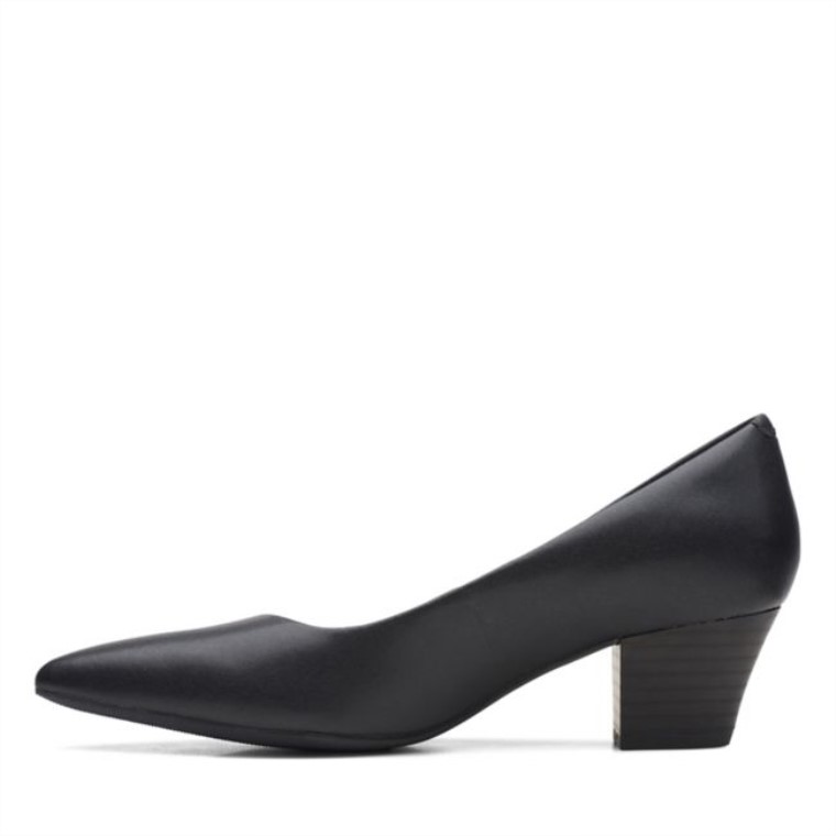 Cuero Negro Clarks Teresa Step Cuero Negro