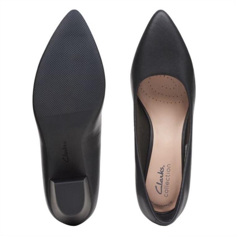 Cuero Negro Clarks Teresa Step Cuero Negro