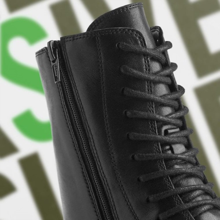 Cuero Negro Clarks Tilham Encaje Cuero Negro