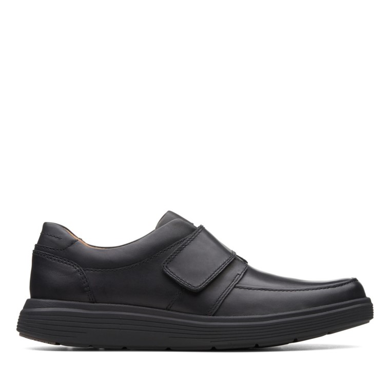 Cuero Negro Clarks Un Abode Correa Cuero Negro
